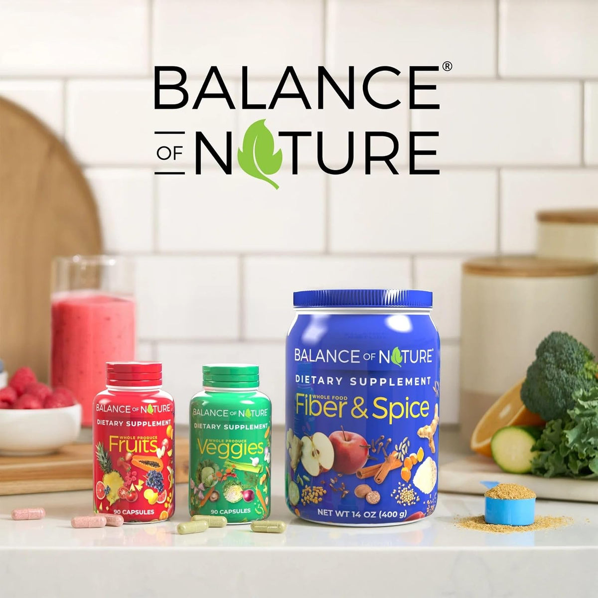 Balance of Nature Whole Food Supplement, Fruits & Veggies, 30 Servings